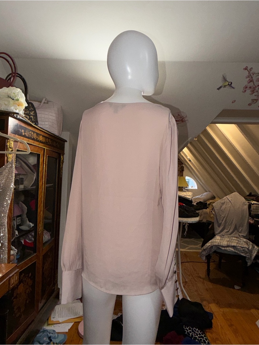 3pc Blouse Set XS NWT English Factory Mint, Express & Old Navy Blush Pink NWOT - Picture 10 of 12